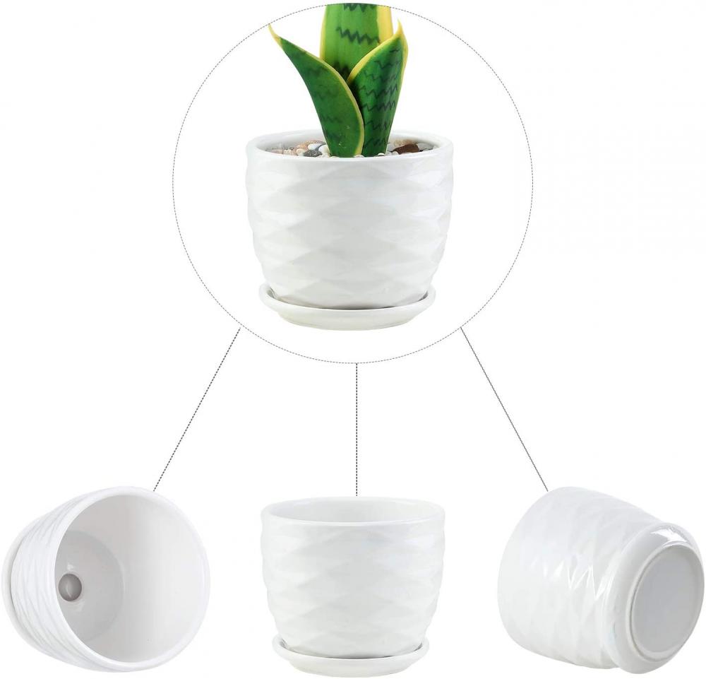 4.7 Inch Cylinder Ceramic Planters