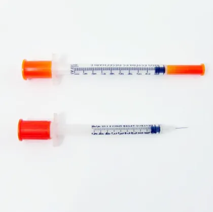 Disposable Sterile Insulin Syringe without detachable needle