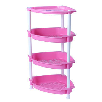 Plastic Tier Racks, 4 Tiers