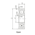 Tiefe dünnwandige Rillenkugellager-SSS6909