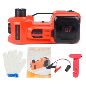 Kit per jack per auto elettriche da 12V 5T: martine idraulica elettrica telescopica con pompa per pneumatici per auto e SUV