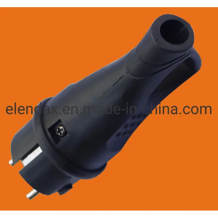 Немецкая промышленная резиновая вилка Schuko P6052