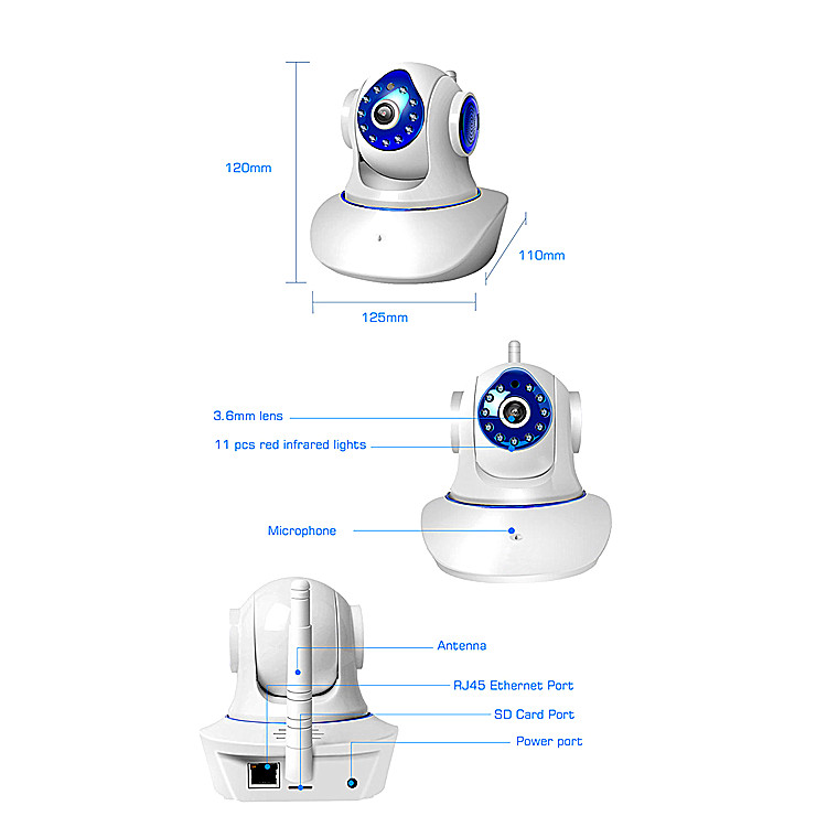 720p baby camera