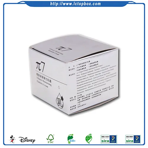 Lady face cream packaging paper boxes