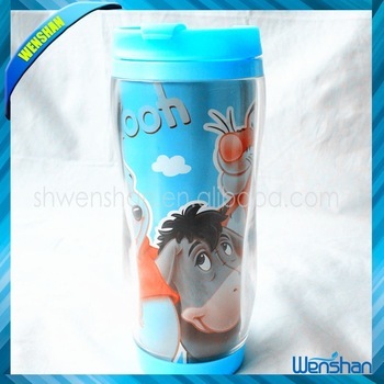 16oz Eco-Friendly double wall coffee tumbler with rubber coffee mug