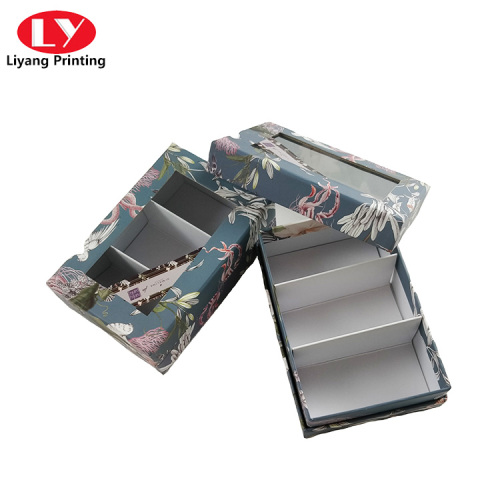 Custom CMYK Printing Paper Gift Box With Compartment