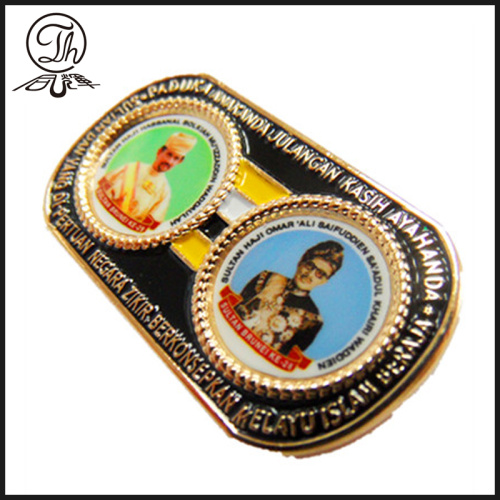 wholesale Gold leaf rhinestones pin badges