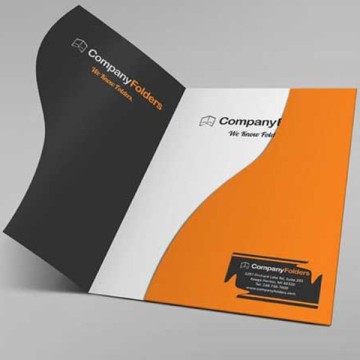 Customized a4 paper presentation folder with card slot