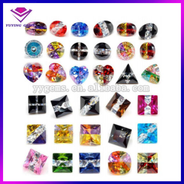Factory Price Classic Mixed-color CZ Stone Multicolor Cubic Zirconia Stone