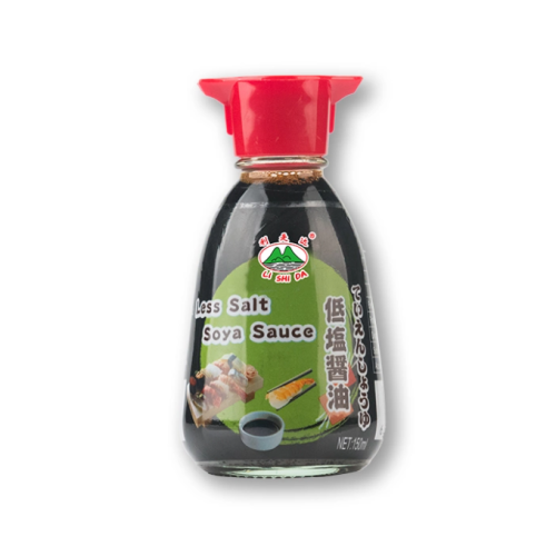 Sauce soja pour sushi emballée dans des bouteilles en verre de 150 ml