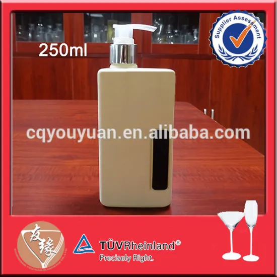 250ml custom made colored hand wash bottle for liquid soap