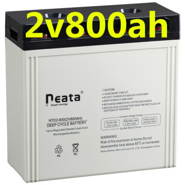 Neata 2v 800ah manufacture deep cycle AGM/GEL solar battery