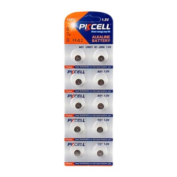 Shenzhen 1.5V Alkaline Button Cell AG1 LR60 LR621 13mAh