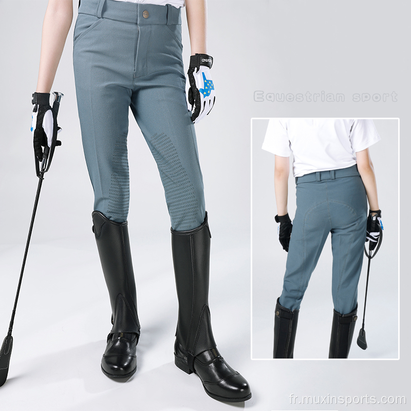 Breeches équestres en silicone des enfants de qualité supérieure