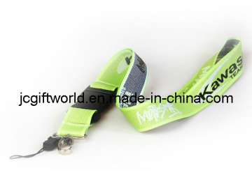 Poliester Jacquard Lanyard bersulam dengan Pemegang Kad (JC203L)