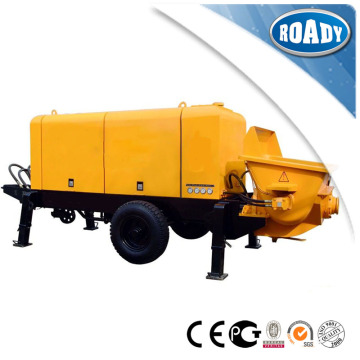 High work-efficiency trailing concrete pump