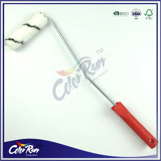 ColorRun hot sale microfiber plastic handle 4" mini paint roller brush                        
                                                Quality Choice