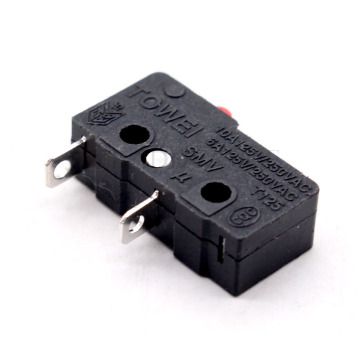 10A 6A 125V/250V Waterproof 2-Way Black Mini Mechanical Limit Micro Switch T125
