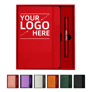 Customizable Corporate Logo Gifts: Leatherette Journal Notebook Sets (A6, A5, A4)