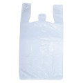 Black Plastic Handled Shopping Carry-out Grocery Food Packaging T-Shirt Bag