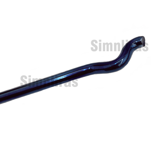 Titanium Hood Prop Rod im blauen Finish für 17-21 10. Gen Honda Civic FK Typ R.