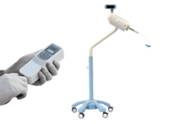 Radiation-free remote controlled injection machine