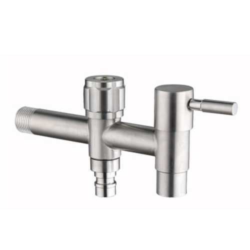 Polished single handle basin tap for bathroom
