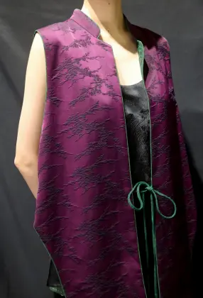 plum waistcoat