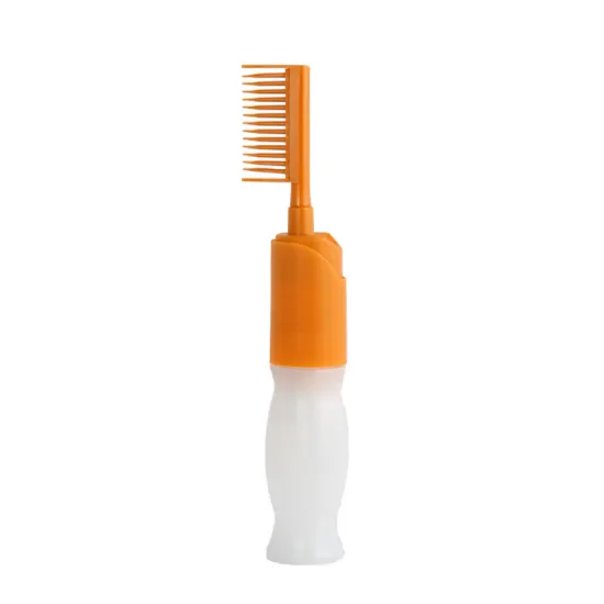 Plastic Salon Accessories: Comb, Brush, Bottle Set for Shampoo Dispensing