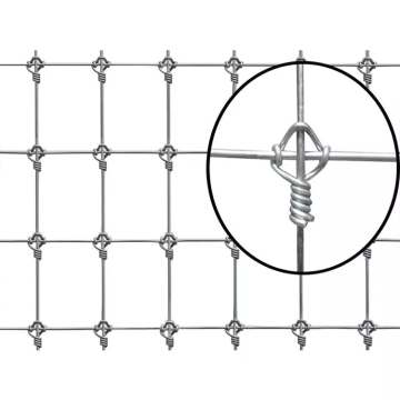 Hot Dipped Galvanized Fixed Knot Field Fence 2.0mm Wire 5ft x 48m Roll for Farms