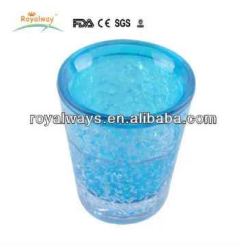 FDA plastic 2oz double wall shot glass