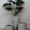 Small Round Rectangular Cement Pots