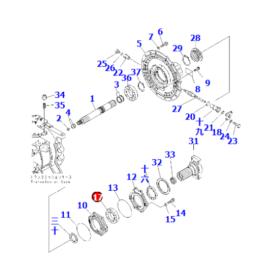 Dump truck HD255-5 bearing 06040-06216