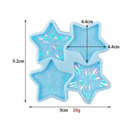 DIY Resin Epoxy Silicone Holographic Star Phone Grip Mold