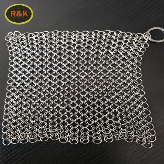 Chainmail Scrubber Chain Mail Cast Iron Skillet Cleaner