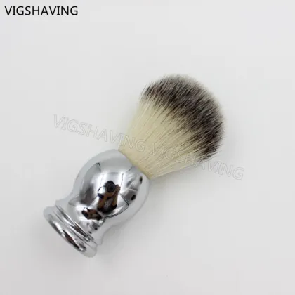 synthetic bristle metal handle beaver shave brush