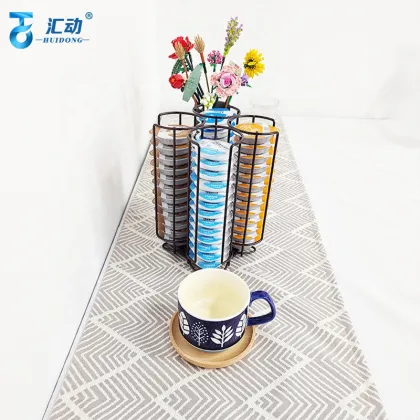 Large Capacity 52pcs Tassimo Vertuo Coffee Capsule Storage Organizer: 360 Degree Rotating Holder