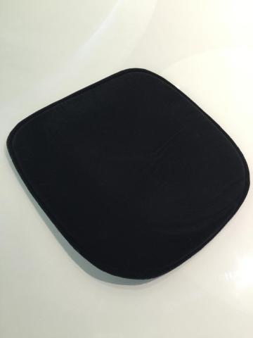 Modern black velvet washable seat cushion