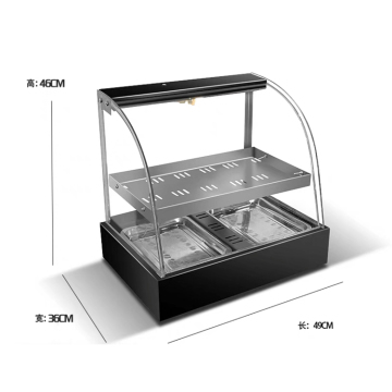 Electric Heated Warming Display Cabinet for Restaurants