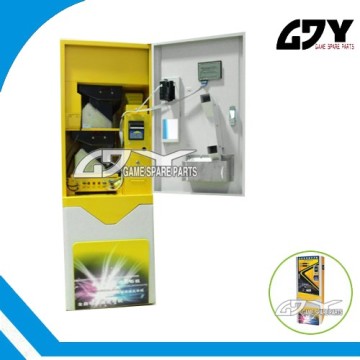 automatic cheap safe deluxe high speed game token coin change dispenser with GSM function and double hopper and led