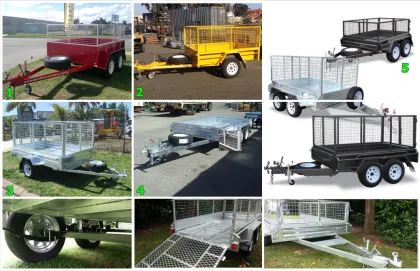 Car trailer/ farm factory trailer with cage