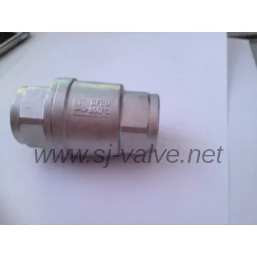 Soft sealing thread check valve