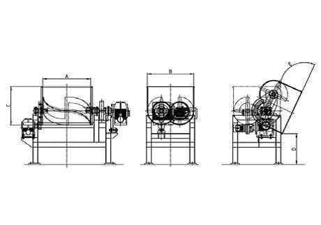 Z Arm Mixer Dimension