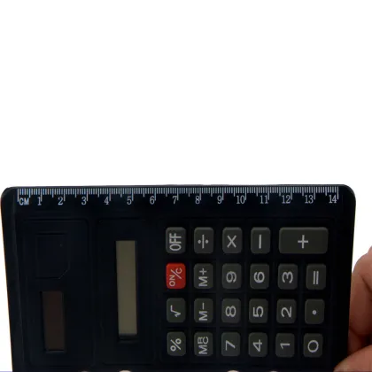 Mini Super Thin Loose-leaf Notebook Calculator with Ruler