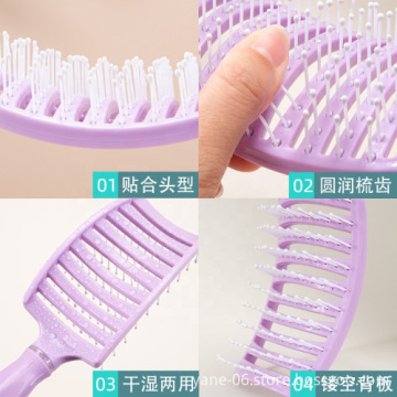Hollowing Out Hair Comb Vented Detangling Hair Brush for Women