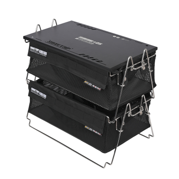 Popular Outdoor Portable Aluminum Alloy Camping Storage Basket