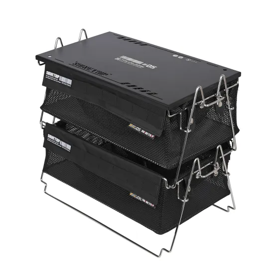Popular Outdoor Portable Aluminum Alloy Camping Storage Basket