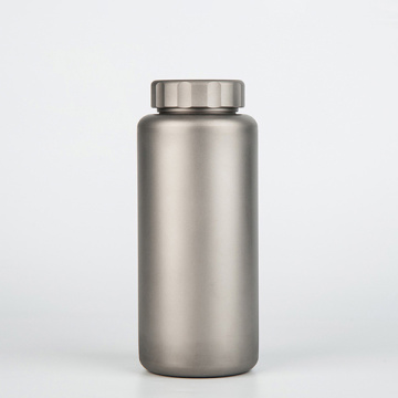 Titanium outdoor water bottle