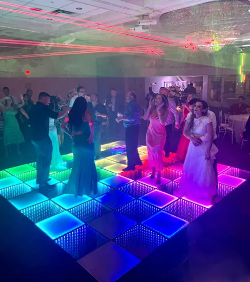 Professional Wireless LED Stage Lighting and Magnetic Dance Floor for DJs