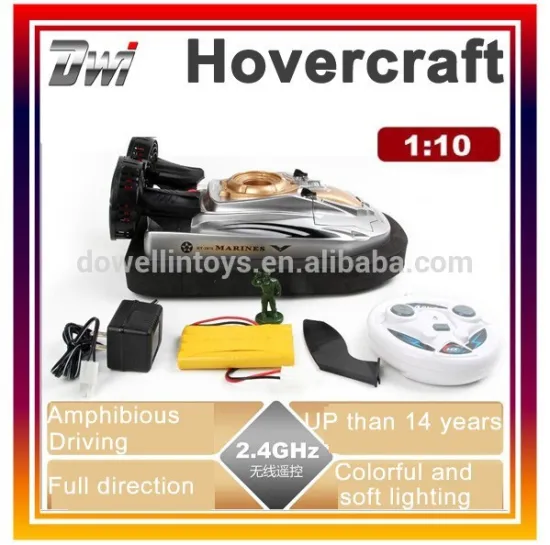 1:10 2.4G RC Hovecraft toy, RC Amphibious driving boat, rc boat.